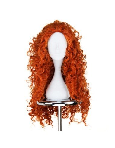 Peluca Brave Mesmerelda Rizada De 100cm Roja