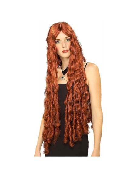 Peluca Brave Mesmerelda Rizada De 100cm Roja