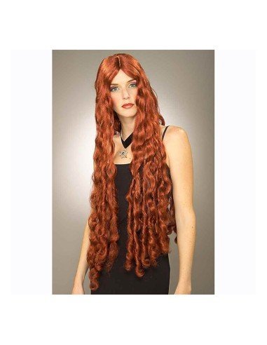 Peluca Brave Mesmerelda Rizada De 100cm Roja