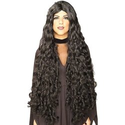 Peluca Brave Mesmerelda Rizada De 100cm Negra