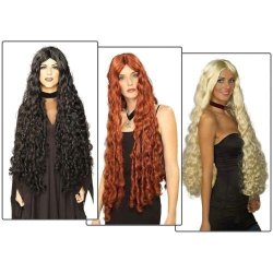 Peluca Brave Mesmerelda Rizada De 100cm Negra