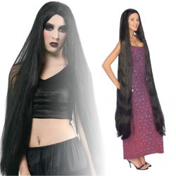 Peluca Princesa  Godiva Extralarga de 160cm Rubio con trenza