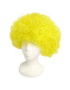 Peluca Afro de Fantasía Amarillo Limón 2