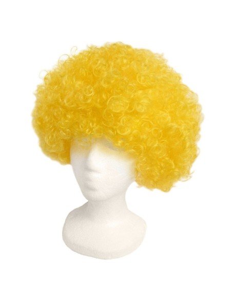Peluca Afro de Fantasía Amarillo