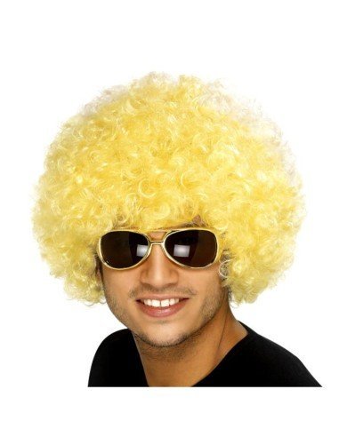 Peluca Afro de Fantasía Amarillo