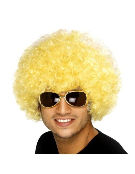 Peluca Afro de Fantasía Amarillo