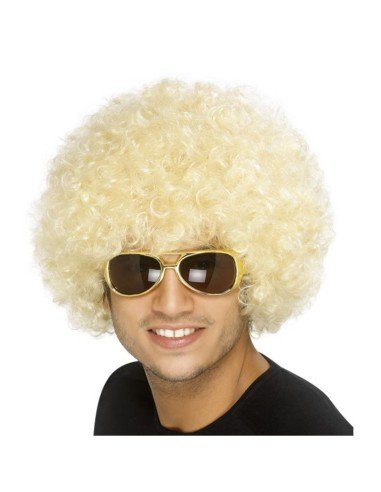 Peluca Afro de Fantasía Rubio