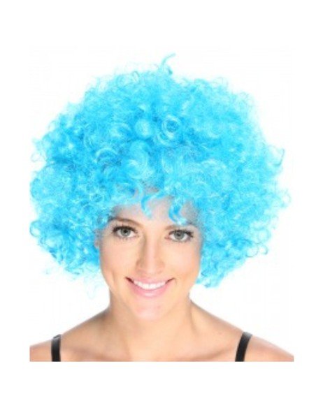 Peluca Afro de Fantasía Celeste Peluca Afro de Fantasía Celeste