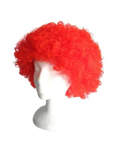 Peluca Afro de Fantasía Rojo
