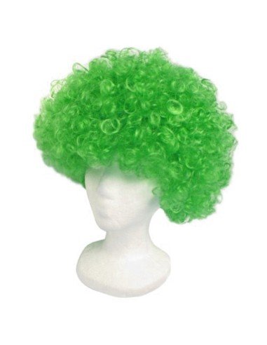 Peluca Afro de Fantasía Verde Limón