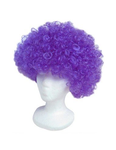 Peluca Afro de Fantasía Morado