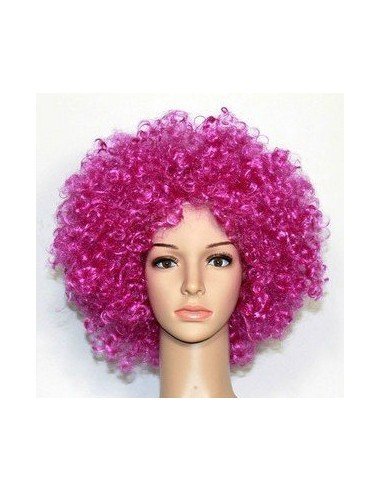 Peluca Afro de Fantasía Púrpura