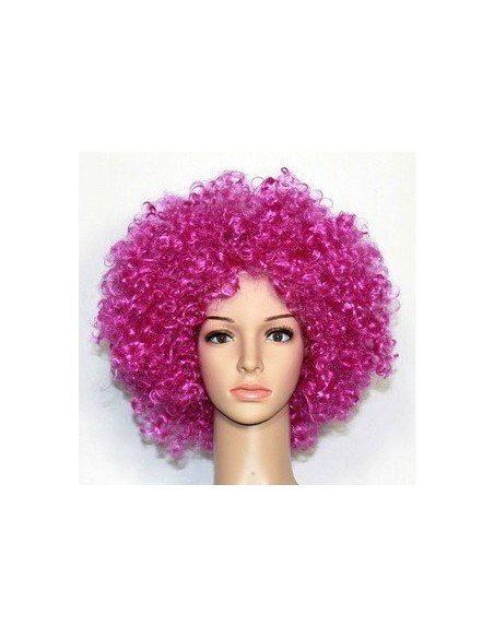 Peluca Afro de Fantasía Púrpura
