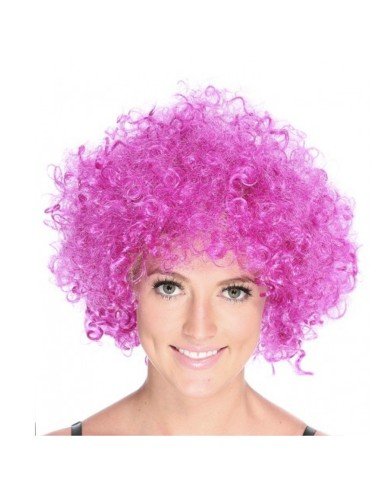 Peluca Afro de Fantasía Púrpura