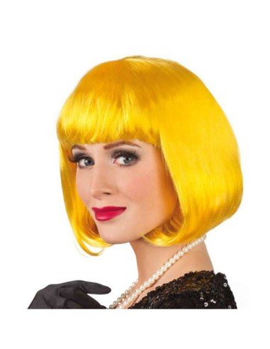 Peluca Corta de fantasía Amarillo