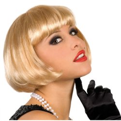 Peluca Corta de fantasía Rubio 