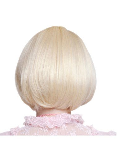 Peluca Corta de fantasía Rubio Platino
