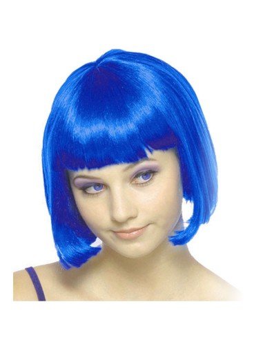 Peluca Corta de fantasía Azul Rey