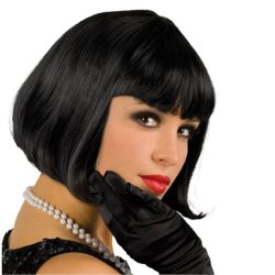 Peluca Corta de fantasía Negro