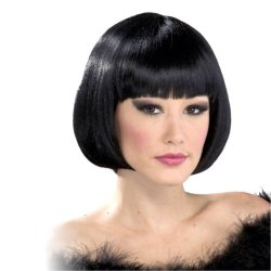 Peluca Corta de fantasía Negro