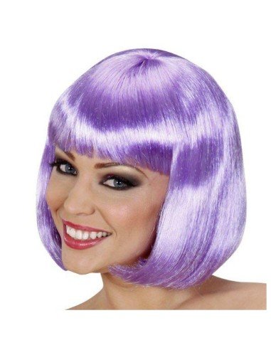 Peluca Corta de fantasía Lila