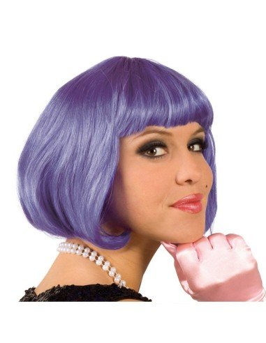 Peluca Corta de fantasía Lila