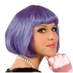 Peluca Corta de fantasía Lila