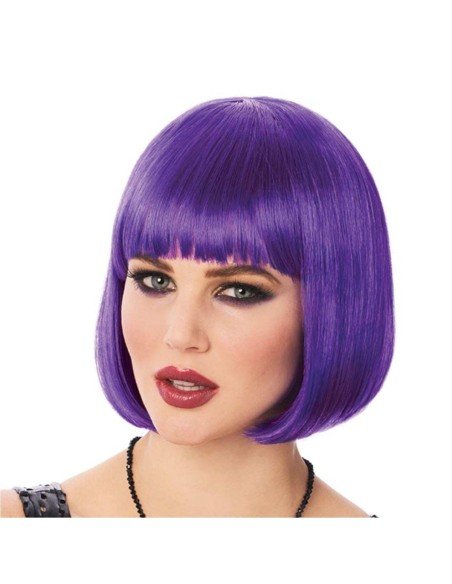 Peluca Corta de fantasía Morado