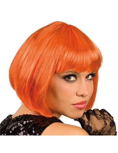 Peluca Corta de fantasía Naranja