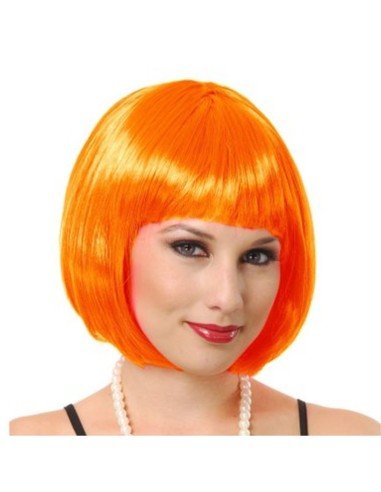Peluca Corta de fantasía Naranja