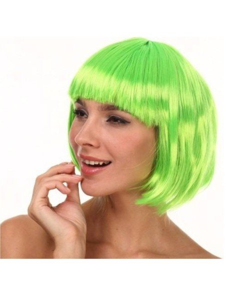 Peluca Corta de fantasía Verde Limón Peluca Corta de fantasía Verde Limón