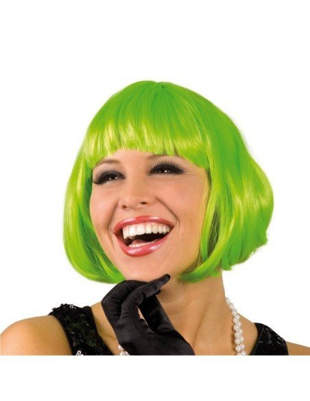 Peluca Corta de fantasía Verde Limón Peluca Corta de fantasía Verde Limón