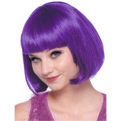 Peluca Corta de fantasía Violeta