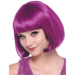 Peluca Corta de fantasía Púrpura violeta