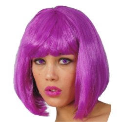 Peluca Corta de fantasía Púrpura violeta