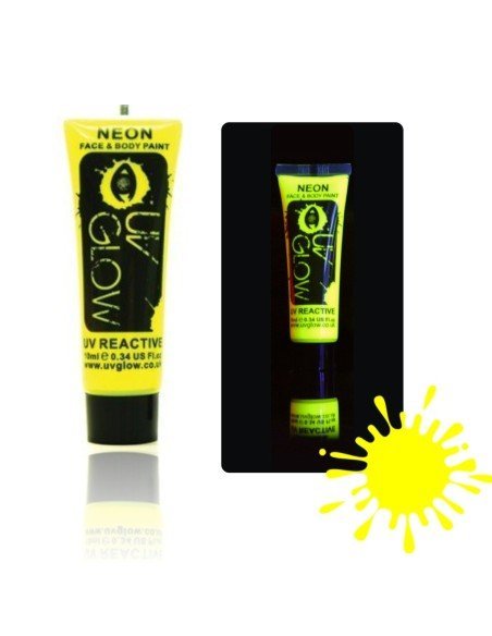 Pintura para el Cuerpo Glow Neón Amarillo