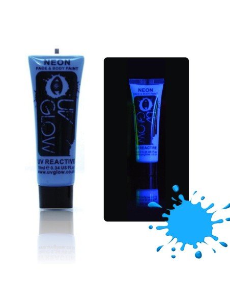 Pintura para el Cuerpo Glow Neón Azul