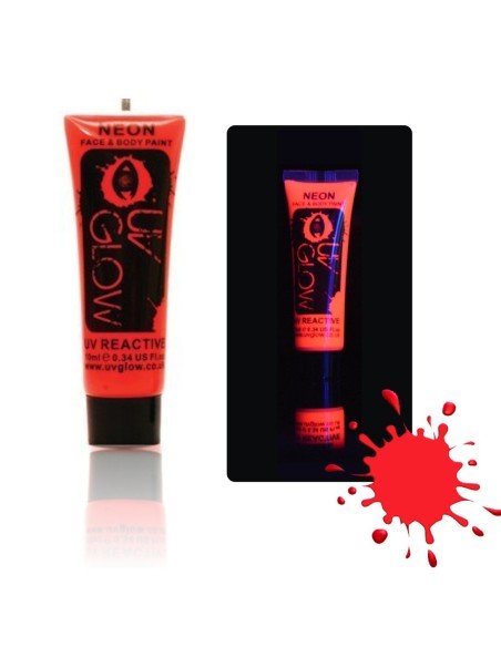 Pintura para el Cuerpo Glow Neón Pink Rojo