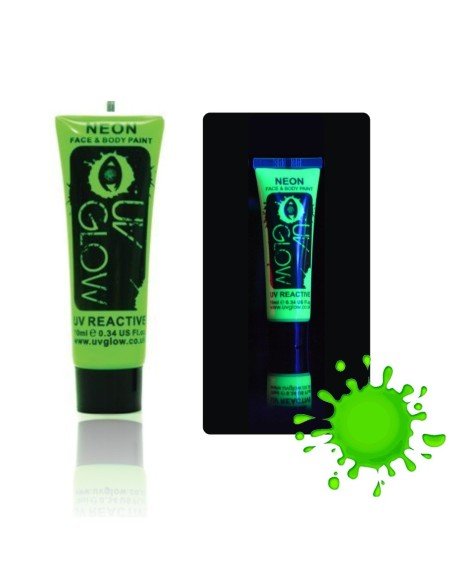 Pintura para el Cuerpo Glow Neón Verde