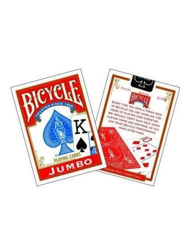 Juego de Cartas Bicycle Jumbo Index Especial para personas con visión reducida