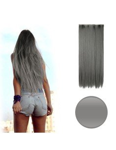 Extension Lisa Unicolor Cosplay tipo Cortina de cabello Eventos Fiesta 2