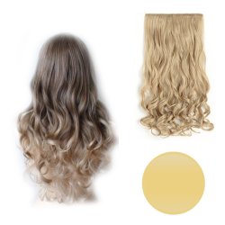 Extension de Cabello Unicolor Rizada Rubio