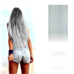 Extension de Cabello Unicolor Lisa blanco