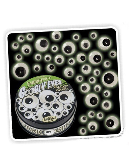 Divertidos Googly Eyes Emergency Glow in the dark x36 Brilla Oscuridad