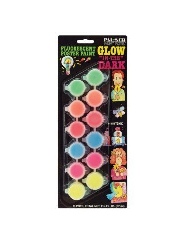 kit de Pintura Luminosa Glow in the dark Neón Fluo Blacklight Painting