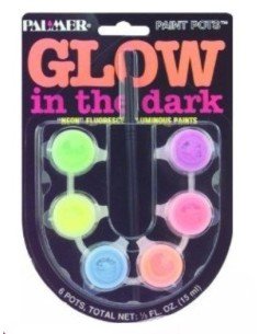 kit de Pintura Luminosa Glow in the dark Neón Fluo Blacklight Painting 2