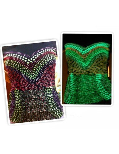 kit de Pintura Luminosa Glow in the dark Neón Fluo Blacklight Painting