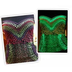 kit de Pintura Luminosa Glow in the dark Neón Fluo Blacklight Painting