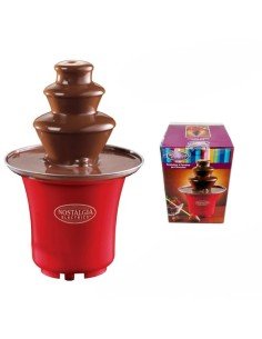 Mini Fuente de Chocolate Nostalgia 3 Niveles Fondue fresas y masmelos en fiestas 2