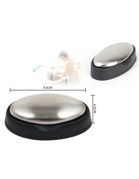 Jabón de Acero, elimina los malos olores en las manos ideal cocina